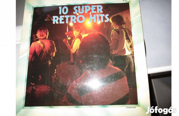 10 Super retro Hits bakelit hanglemez eladó