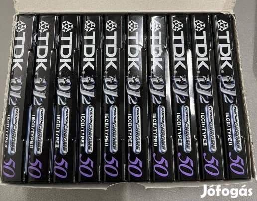 10 darab TDK DJ2 50 bontatlan kazetta