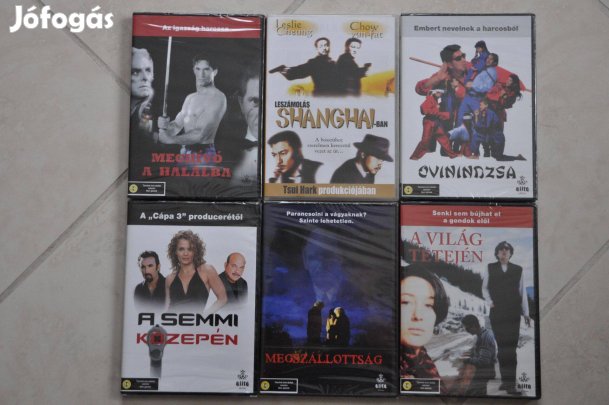 10 darab bontatlan DVD kiadvány, film - Új, fóliás