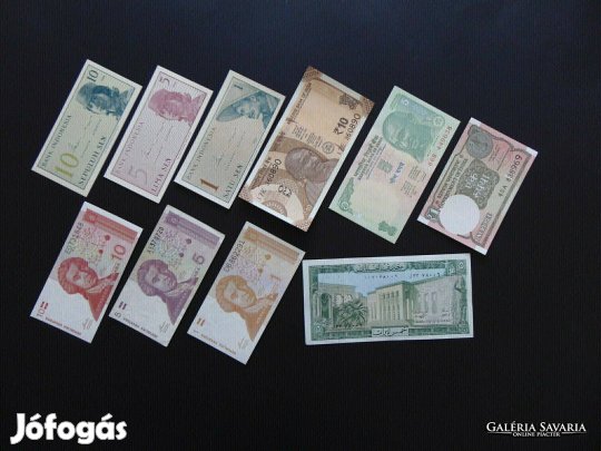 10 darab külföldi szép ropogós bankjegy 03