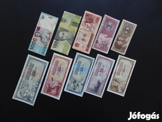 10 darab külföldi szép ropogós bankjegy 04