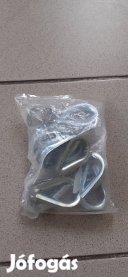 10 db 12-es acél kötélszív