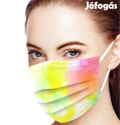 10 db HáromrétegŰ Orvosi Szájmaszk Szines C2 Mintás (3401)