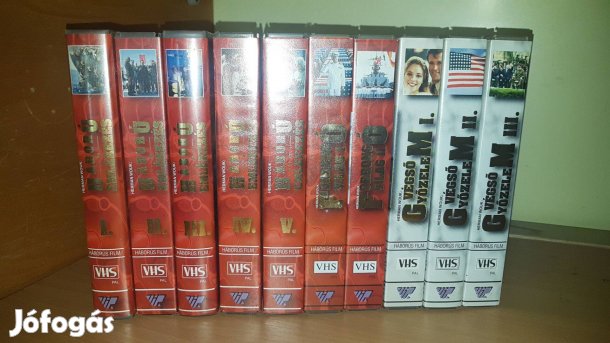 10 db Herman Wouk videókazetta VHS Háború és emlékezés, Forrongó világ