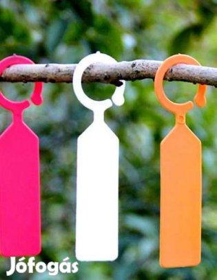 10 db MŰanyag Piros Jelölő Tábla akasztható  (3603)