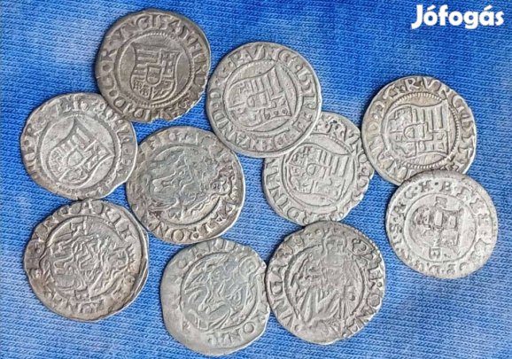 10 db Magyar ezüst dénár