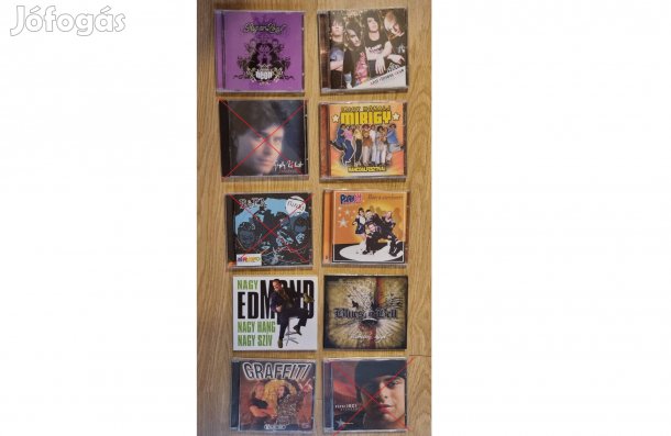 10 db magyar könnyűzenei CD