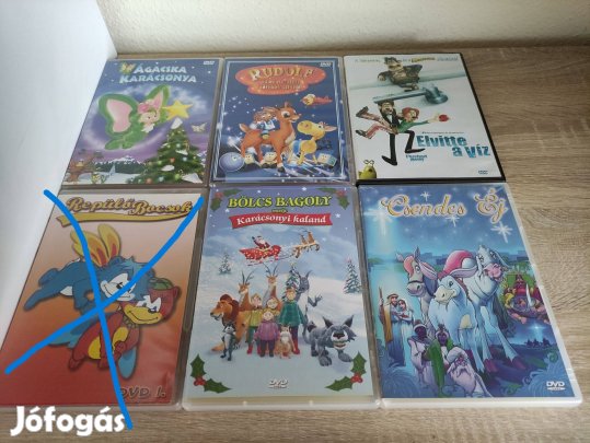 10 db mese DVD 400.-Ft/db