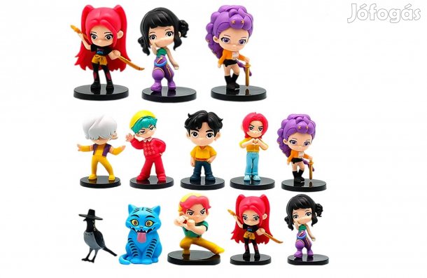 10 db-os K-Pop Demon Hunters jellegű figura szett