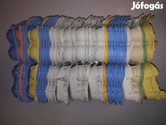 10 db-os papír tojástartó eladó, 500 db van, állapota használt,újszerű