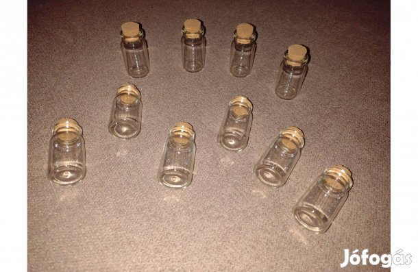 10 db üvegfiola 20x40 mm