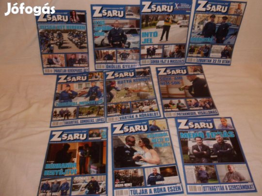 10 db zsaru magazinok újszerű