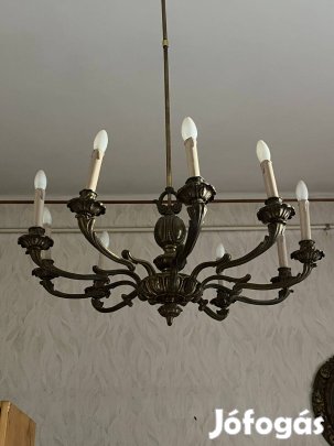 10 karos antik bronz csillár