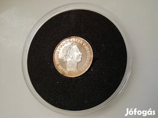 10 krajcáros ezüstözöt emlékérem I. Ferenc József 1859-es