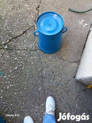 10 literes zománcozott zsíros bödön