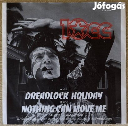 10cc Dreadlock Summer Nothing Can Move Me holland 7" bakelit hanglemez