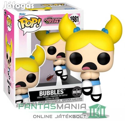 10cm Funko POP 1981 Powerpuff Girls Pindur Pandúrok Bubbles Puszedli