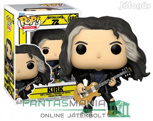 10cm Funko POP 486 figura Metallica Kirk Hammett (72 Seasons)