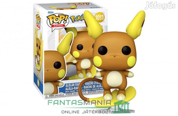 10cmes Funko POP 1011 Pokémon figura - Raichu (Alolan)