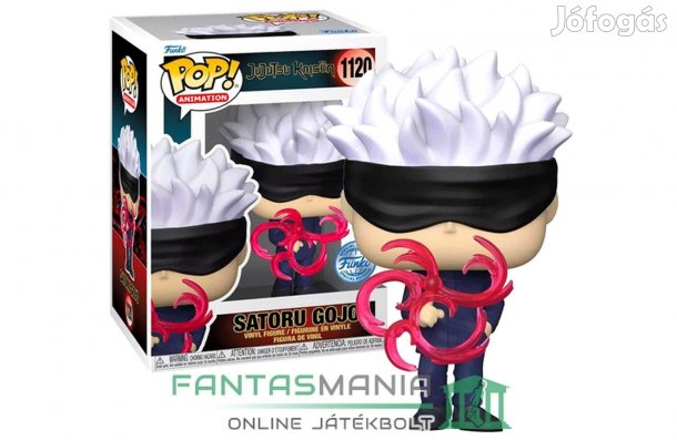 10cmes Funko POP 1120 Jujutsu Kaisen - Satoru Gojo (Red Tech) figura