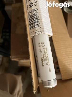 10db 18W T8 fénycső, Osram L18W/765 daylight, nem Tungsram F7, F74