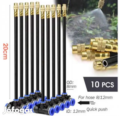 10db 20cm-es Szórószár 12mm-es Vízcsőhöz T-eloszt. (5860)