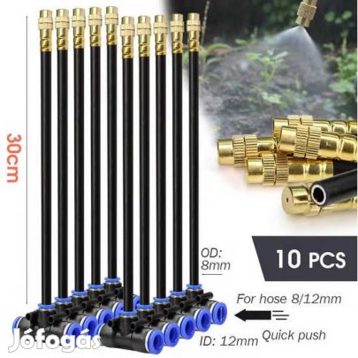10db 30cm-es Szórószár 12mm-es Vízcsőhöz T-eloszt. (5865)