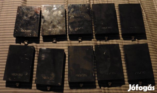 10db egyben Xbox 360 Gyári 250Gb HDD, Slim és E Gépekbe, Újszerű