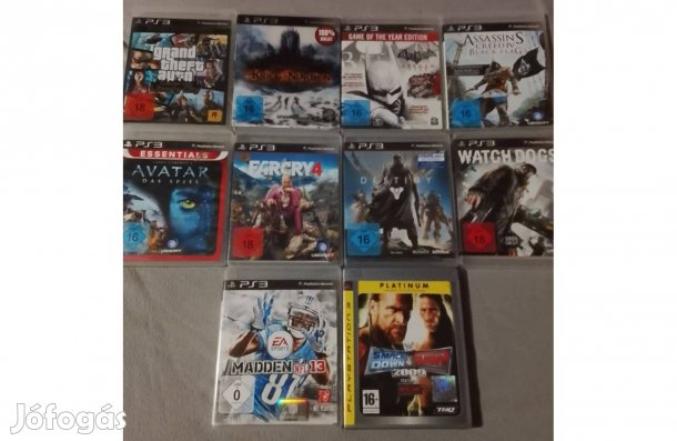 10db ps3 játék