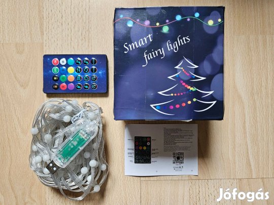 10m Idealled USB+BT karácsonyi fényfüzér izzósor égő 100dbled