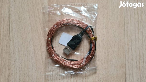 10m USB LED karácsonyi fényfüzér izzósor égősor 100LED