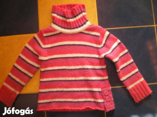 110/116-es kislány pulóver