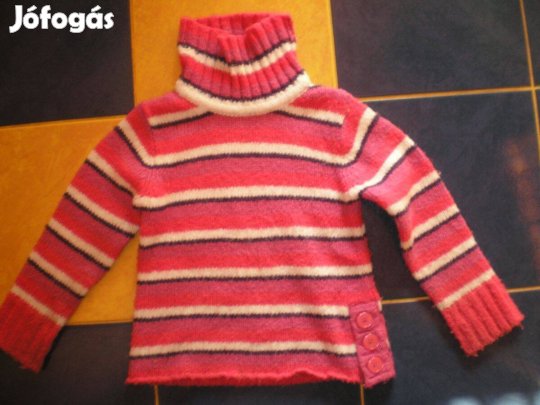 110/116-es kislány pulóver