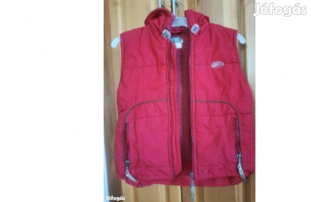 110-116-os, Tollal töltött mellény, unisex, piros, újszerű