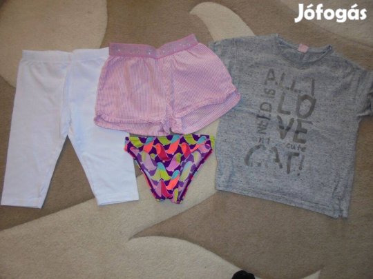 110-116-os lány nyári ruhacsomag