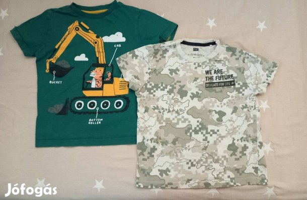 110-116-os nyári kisfiú ruhacsomag 15 db-os