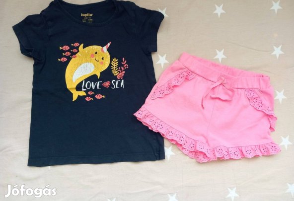 110-116-os nyári kislány ruhacsomag 13 db-os
