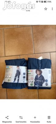 110-116-os új fiú bélelt esőnadrág+kabát 