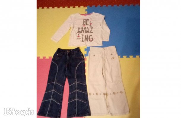 110 Lány tavaszi ruhacsomag nadrág póló olcsón