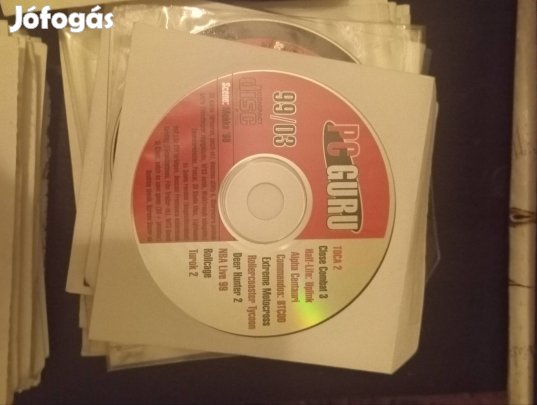 110 db PC Guru / Gamestar / Zed eredeti CD melléklet 1998-2000 