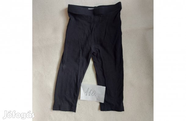 110-es méretű fekete kislány leggings szép állapotban