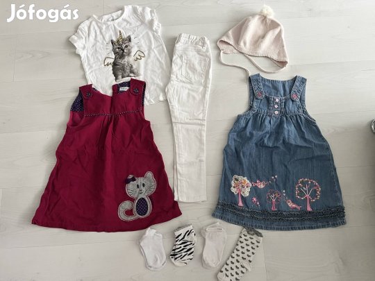 110-es ruha csomag. Kislány ruhák.