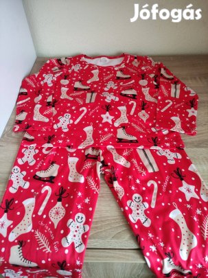 110-es új piros lányka pizsama