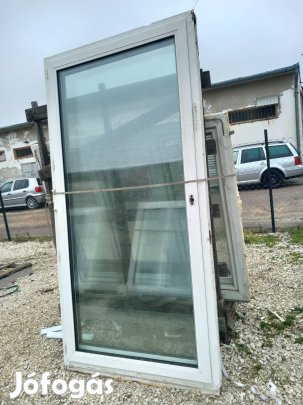 115x223cm  műanyag teraszajtó 3 rétegű üveggel