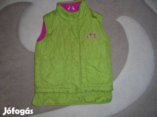 116-os fenéktakarós polárral bélelt lány steppelt mellény
