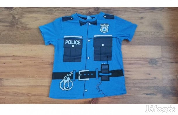 116-os kisfiú rendőr mintás póló