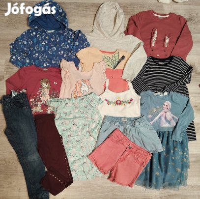 116-os kislány ruhacsomag 14 db-os