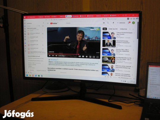 11705 Samsung C27F398Fwu ívelt gamer 27" fullhd monitor HDMI Display p