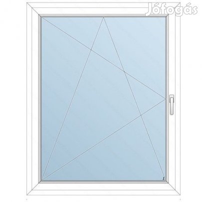 118x138 Műanyag ablak / Bukónyíló / 2 réteg üvegezés