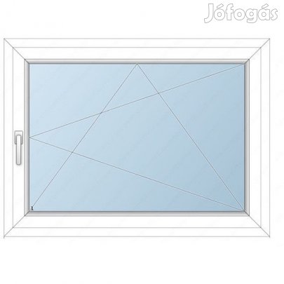 118x98 Műanyag ablak / Bukónyíló / 2 réteg üvegezés